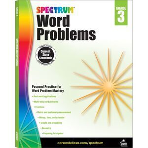Word Problems, Grade 3: Volume 76 -- Spectrum